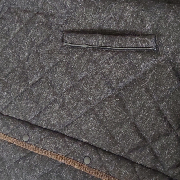 🦙Alpaca Wool Men's Gray Brown Zip snap Vest Jacket $395 Daniel Cremieux New - Picture 8 of 16